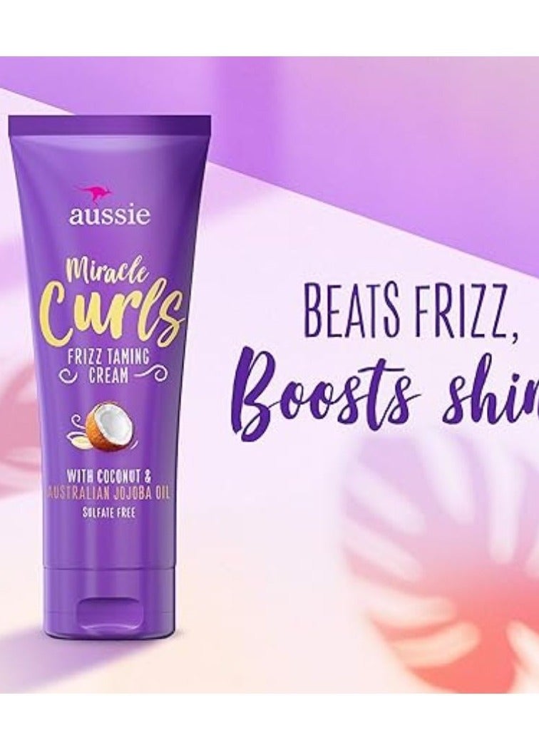 أوسي كريم ميراكل كيرلز لترطيب الشعر المجعد مع زيت الجوجوبا الأسترالي بجوز الهند 193 جم - Image 1