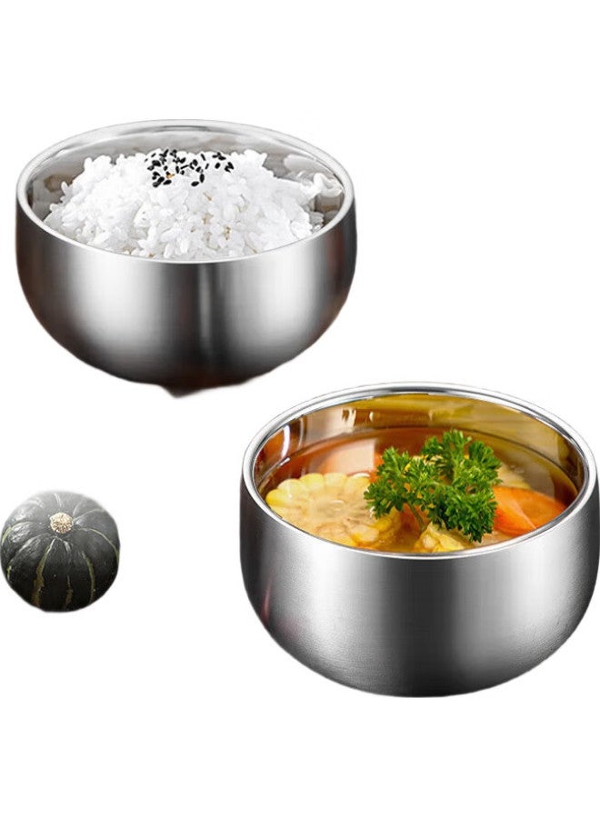 MAX COOK Meichun (Maxcook) 316L Stainless Steel Bowl, Double-Layer Insulated Soup Bowl, Rice Bowl, Tableware, Noodle Bowl, 13Cm Mccu2029 - Image 3