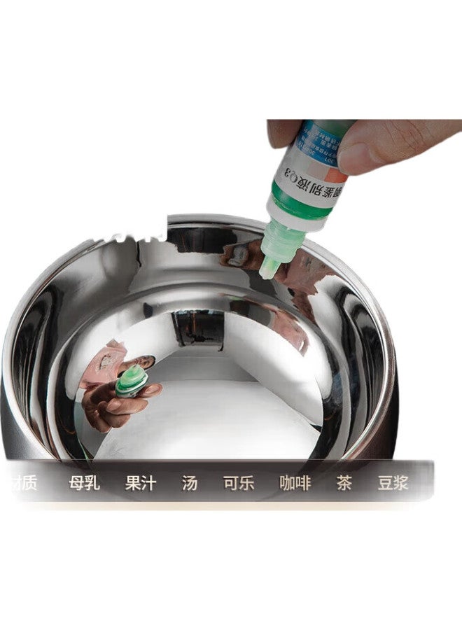 MAX COOK Meichun (Maxcook) 316L Stainless Steel Bowl, Double-Layer Insulated Soup Bowl, Rice Bowl, Tableware, Noodle Bowl, 13Cm Mccu2029 - Image 1