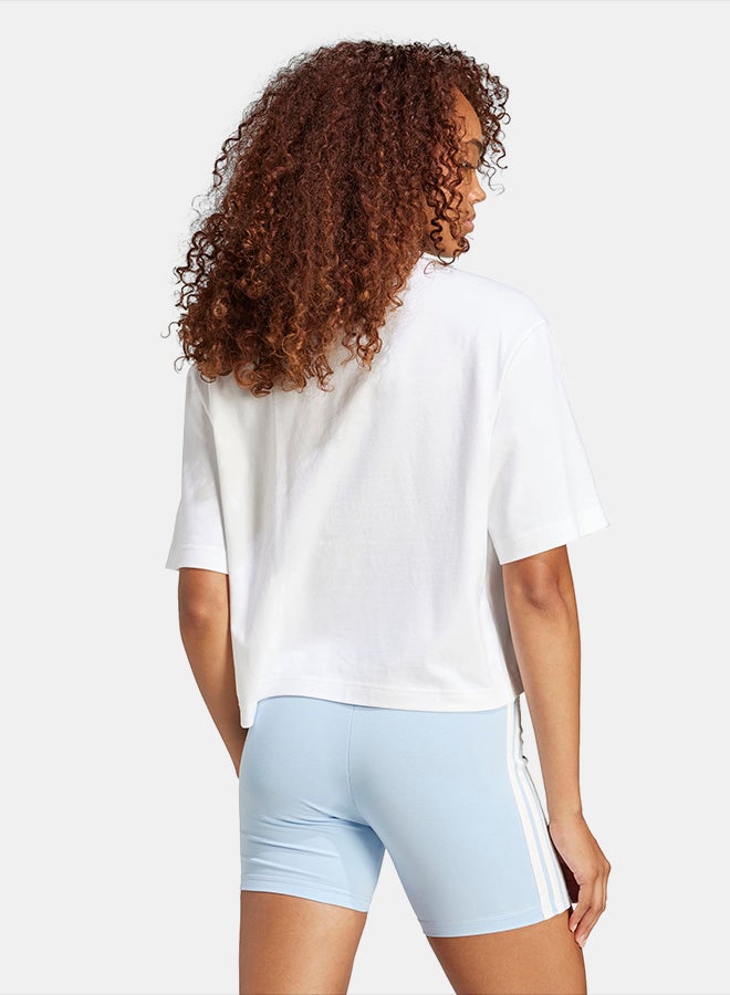 Adidas Essentials Big Logo Boyfriend T-Shirt - Image 2