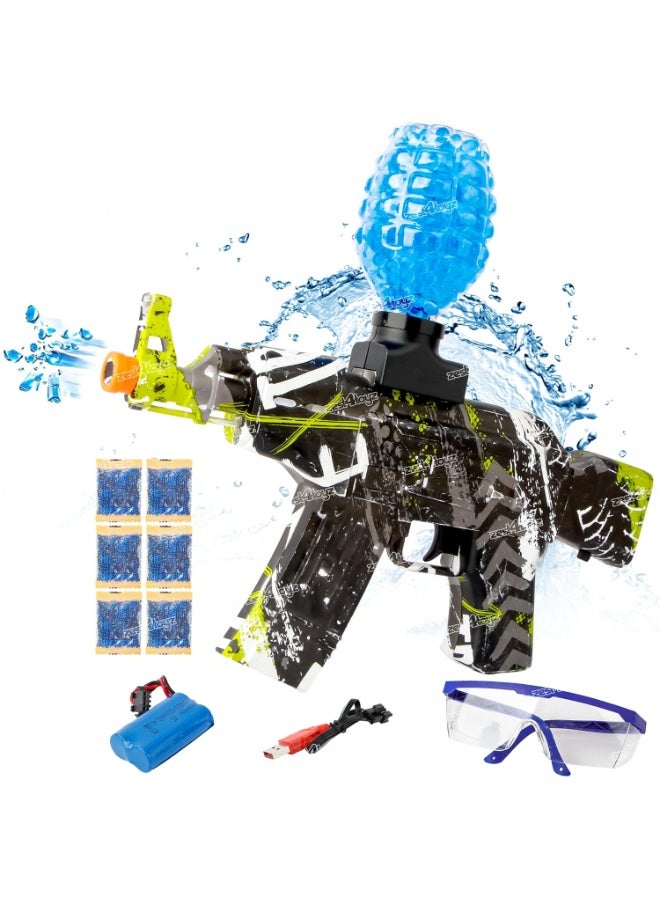 Shooting Gun for Kids Toy Gun with Water-Absorbing Bullets | Water Gel Ball Gun Toy with Rechargeable Battery USB Charger and Bullet Bottle |Gift for Boys and Girls (Green) - Image 1