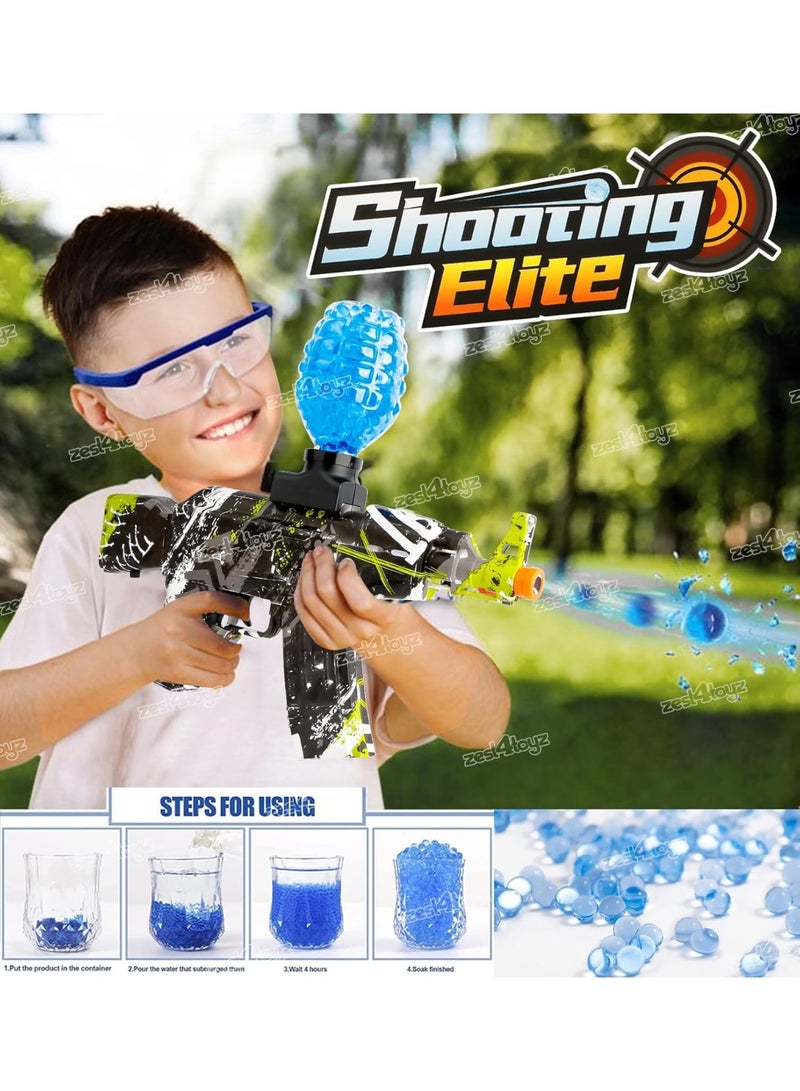 Shooting Gun for Kids Toy Gun with Water-Absorbing Bullets | Water Gel Ball Gun Toy with Rechargeable Battery USB Charger and Bullet Bottle |Gift for Boys and Girls (Green) - Image 2