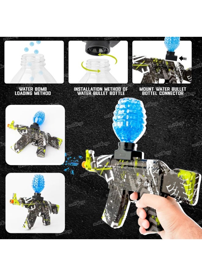 Shooting Gun for Kids Toy Gun with Water-Absorbing Bullets | Water Gel Ball Gun Toy with Rechargeable Battery USB Charger and Bullet Bottle |Gift for Boys and Girls (Green) - Image 3