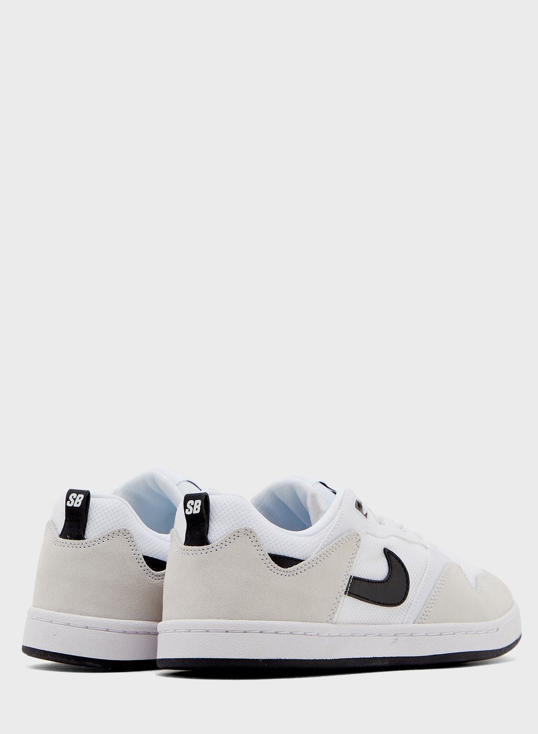 nike sb alleyoop white & black shoes