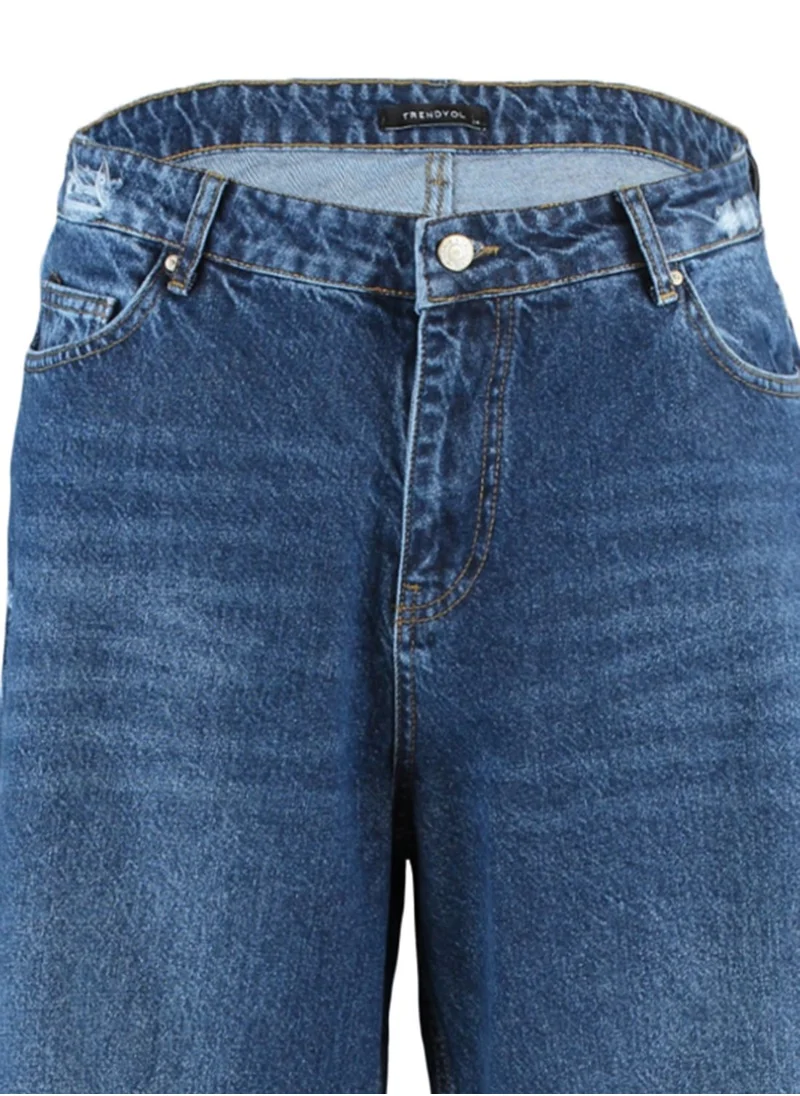 Trendyol Curve Ripped Straight Jeans