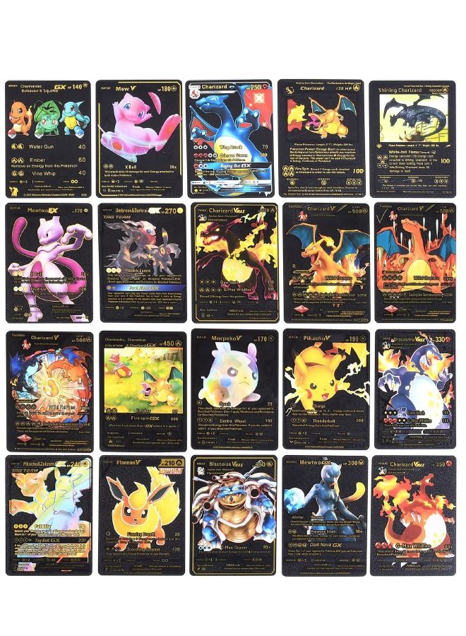 55-Piece Black Gold Cards Packs Vmax DX GX Rare Cards, Pokemon Rare Black Gold Cards, Best Gift For Collectors and Kids  - Image 4