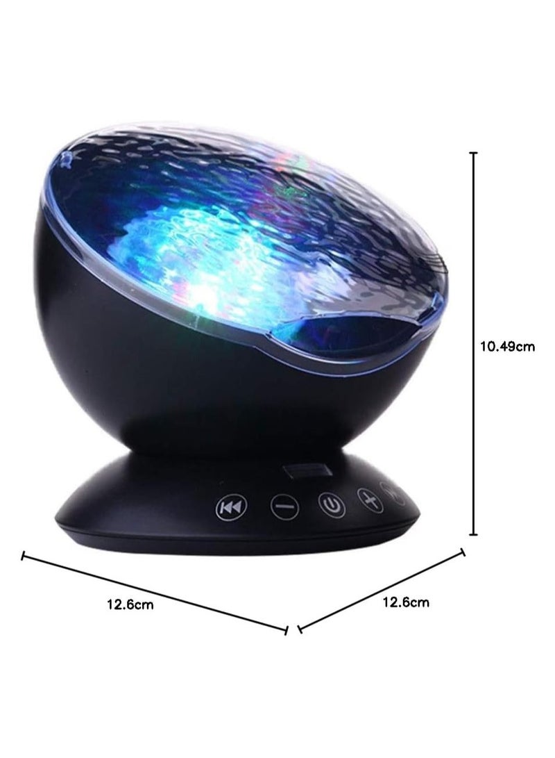 BLOOMING TIME Ocean Wave Projector Light with Remote Control, LED Sky Light Projection Lamp Angle Adjustable - Image 2