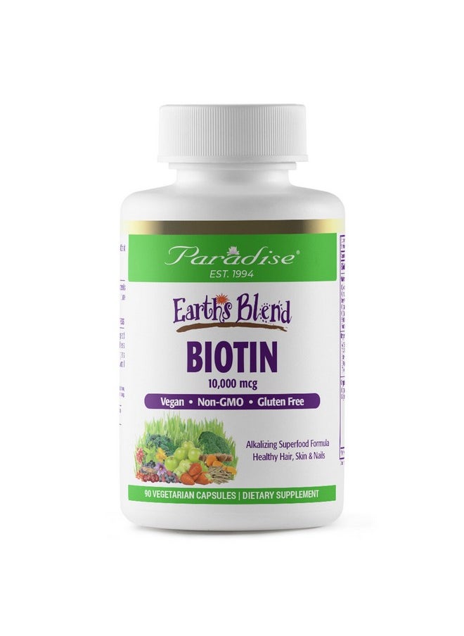 Paradise Herbs Earth's Blend Biotin Supplement, Hair, Skin & Nails, Whole Body Health, Vegan, Non-GMO, Gluten Free, 90 Vegetarian Capsules - pzsku/Z6DDFBF79A4C7C7D2672FZ/45/_/1739882768/db8f744a-6460-4ec9-9cb8-81fe83caf3d1