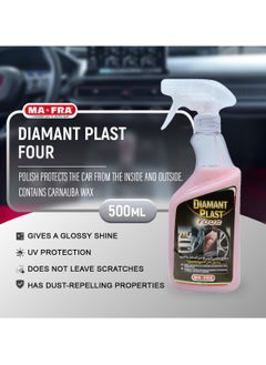 MAFRA MAFRA Diamant Plast Four Moisturizing Polish Protect The Car Inside And Outside Cleaning Spray Wax 500ml  - Image 2