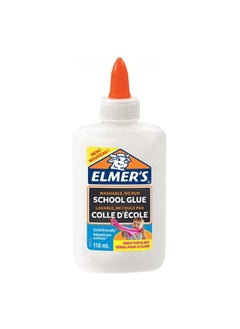 ELMER'S Washable White School Glue For Making Slime And Craft Projects 118ml Content  - Image 1