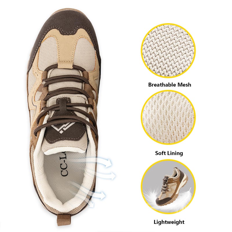CC-Los Women's Lightweight Waterproof Hiking Shoes for Walking, Outdoor & Climbing Brown Size 9.5 - Image 4