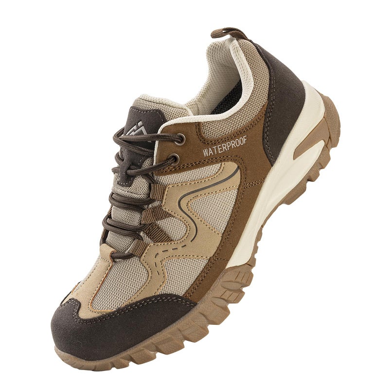 CC-Los Women's Lightweight Waterproof Hiking Shoes for Walking, Outdoor & Climbing Brown Size 9.5 - Image 1