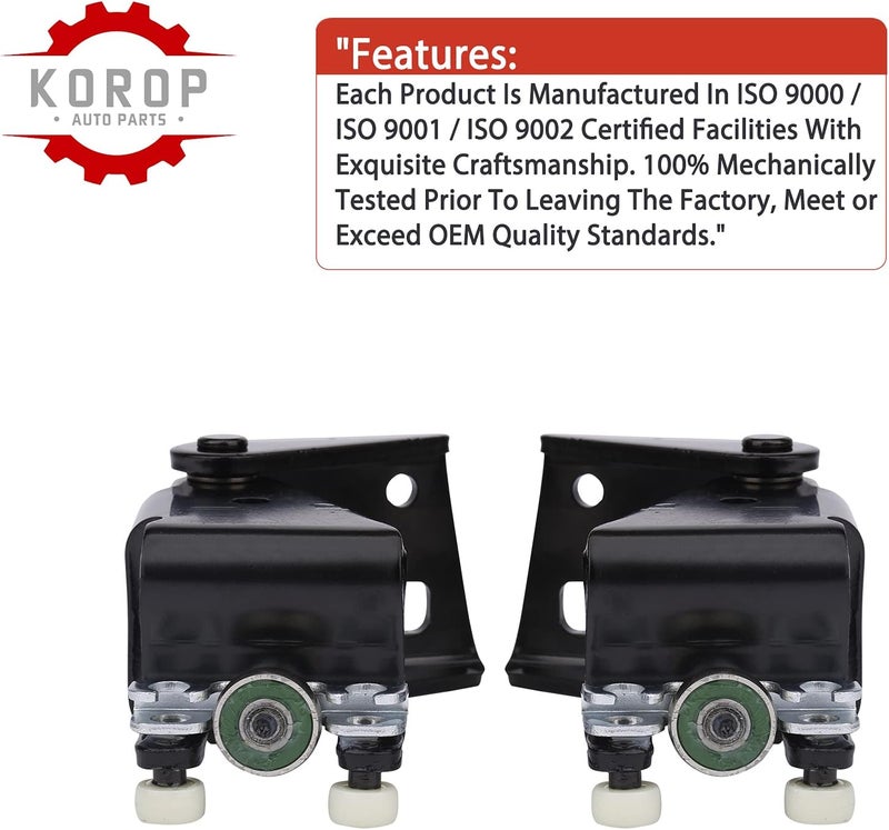 KOROP 1 Pair Power Sliding Door Roller Assembly Fits for 1999-2004 Honda Odyssey, Replaces# (Left) 72560-S0X-A53, (Right) 72520-S0X-A53, Power Slide Door Roller - Image 4