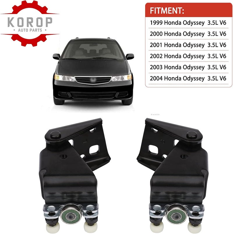 KOROP 1 Pair Power Sliding Door Roller Assembly Fits for 1999-2004 Honda Odyssey, Replaces# (Left) 72560-S0X-A53, (Right) 72520-S0X-A53, Power Slide Door Roller - Image 2