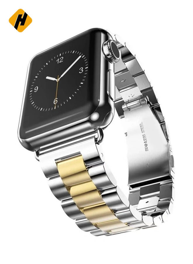 HuHa Stainless Steel Strap Metal Bracelet for Apple Watch Series 6/5/4/3/2/SE - 38/40 mm  - Image 1
