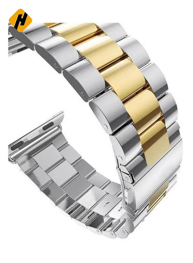 HuHa Stainless Steel Strap Metal Bracelet for Apple Watch Series 6/5/4/3/2/SE - 38/40 mm  - Image 3