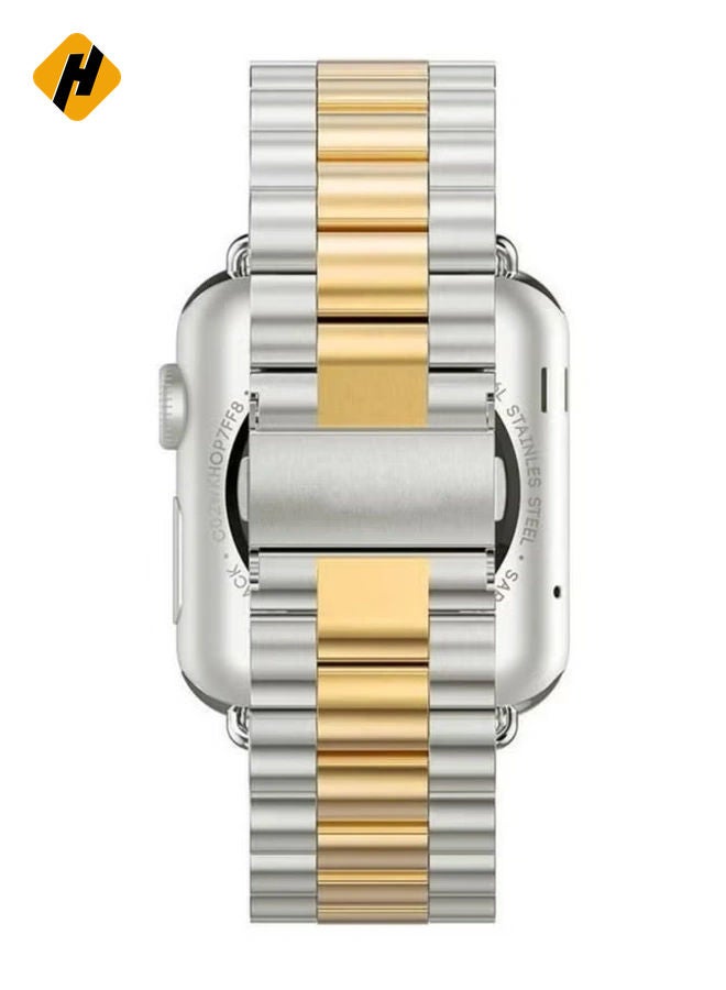 HuHa Stainless Steel Strap Metal Bracelet for Apple Watch Series 6/5/4/3/2/SE - 38/40 mm  - Image 2