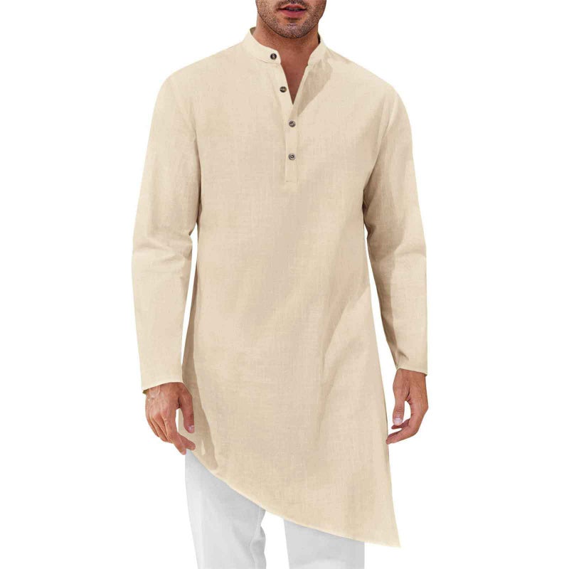 Selling Arabic Style Fashionable Simple Long Men'S Shirt Muslim Robe For Men - Image 4