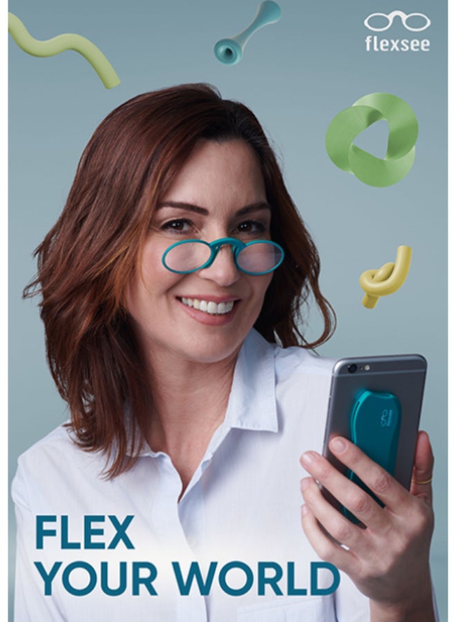 Flexsee Reading Glasses Flexsee Blue - Image 2