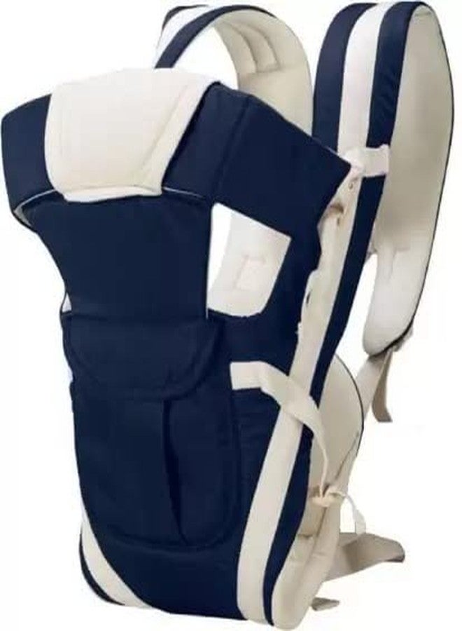 SKMODEL STYLISH Sk Model Stylish 4in1 Baby Carrier Bag for 0 to 3 Year Adjustable Strap Sling Carry for Newborn to Toddler - Lightweight Max Weight 15kg Comfortable Carrying Positions, Multi-Colored (Nevy Blue) - Image 1