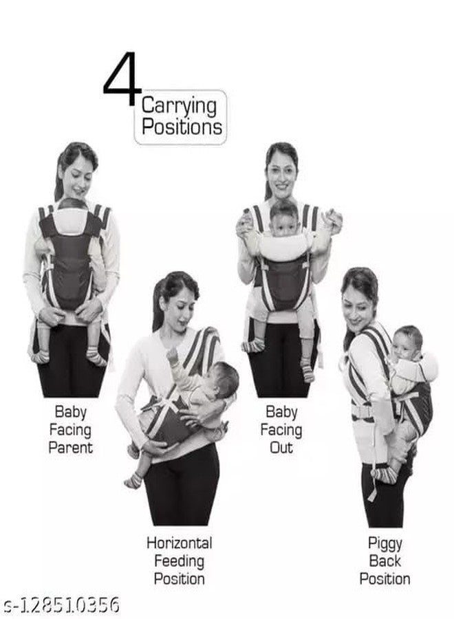 SKMODEL STYLISH Sk Model Stylish 4in1 Baby Carrier Bag for 0 to 3 Year Adjustable Strap Sling Carry for Newborn to Toddler - Lightweight Max Weight 15kg Comfortable Carrying Positions, Multi-Colored (Nevy Blue) - Image 5