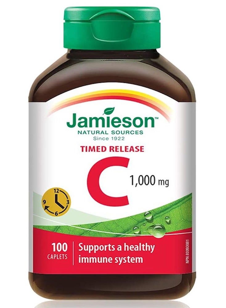 Jamieson Vitamin C 1,000 mg Timed Release Caplets, 100 Count