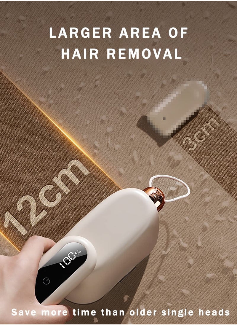 SYOSI - Fabric Shaver, Rechargeable Lint Remover Sweater Defuzzer, Double-Head Clothing Shaver, Lint Sticky Removal Roller, Intelligent Digital Display Lints Shaver Fuzzs Bobbles Trimmer for Clothes - Image 1