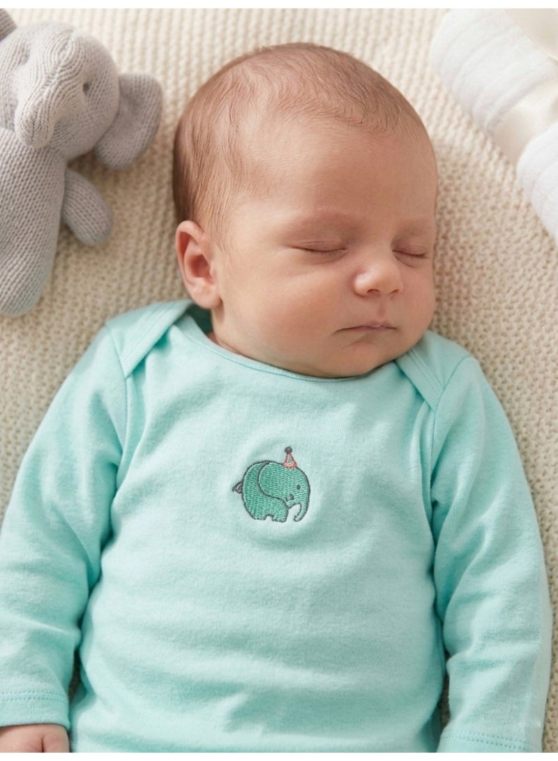 Lucky Kids Long-Sleeve Baby Lap-Neck Top – Imported from Thailand - Image 1