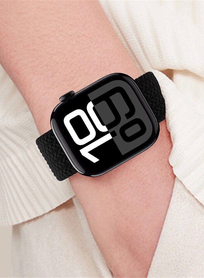Solo Silicone Band 42mm Size 150-155mm Compatible with Apple Watch 42mm 44mm 45mm 49mm Series 1-9 SE Ultra 1 Ultra 2 - Black - Image 4