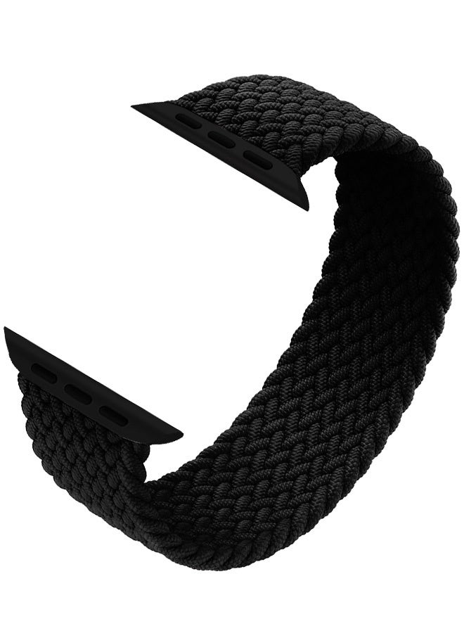 Solo Silicone Band 42mm Size 150-155mm Compatible with Apple Watch 42mm 44mm 45mm 49mm Series 1-9 SE Ultra 1 Ultra 2 - Black - Image 1