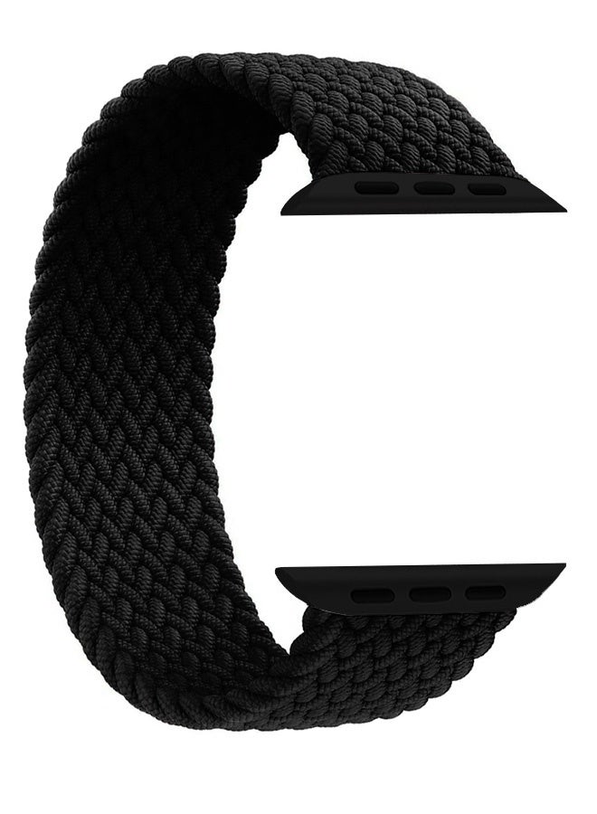 Solo Silicone Band 42mm Size 150-155mm Compatible with Apple Watch 42mm 44mm 45mm 49mm Series 1-9 SE Ultra 1 Ultra 2 - Black - Image 3