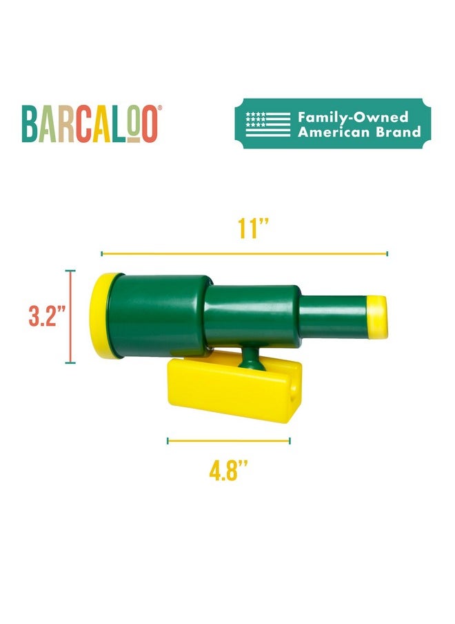 Barcaloo - Kids Playset Telescope - Outdoor Backyard Playground Accessories For Kids Outdoors, Pirate Telescope For Swingset, Jungle Gym Accessories, Treehouse, Playset Accessories - Image 1