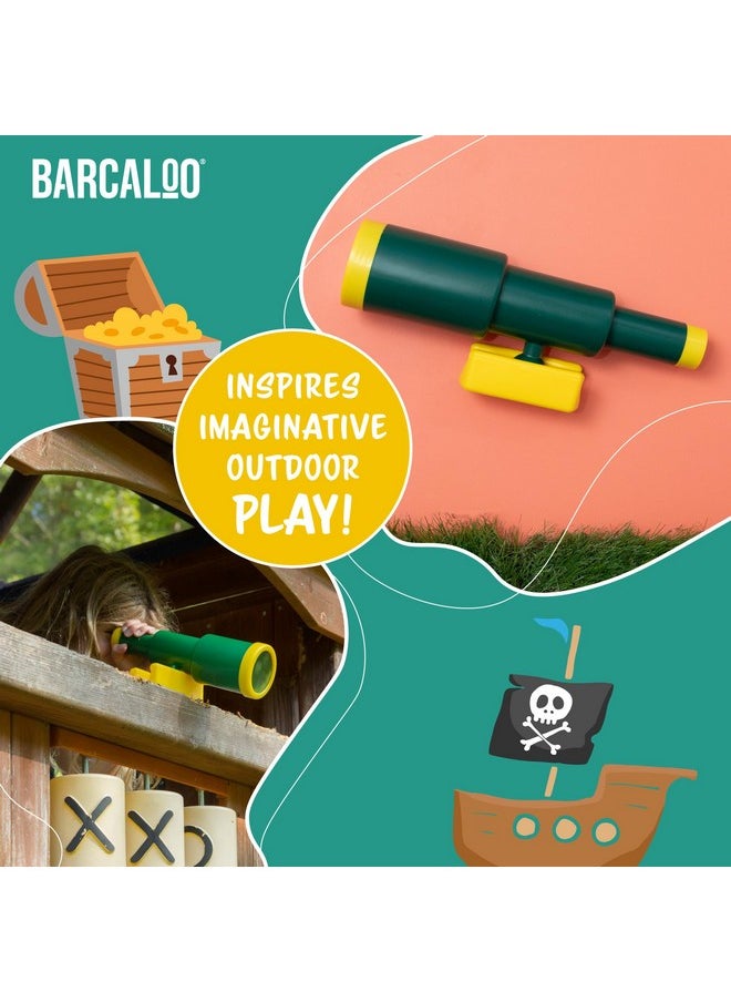 Barcaloo - Kids Playset Telescope - Outdoor Backyard Playground Accessories For Kids Outdoors, Pirate Telescope For Swingset, Jungle Gym Accessories, Treehouse, Playset Accessories - Image 1