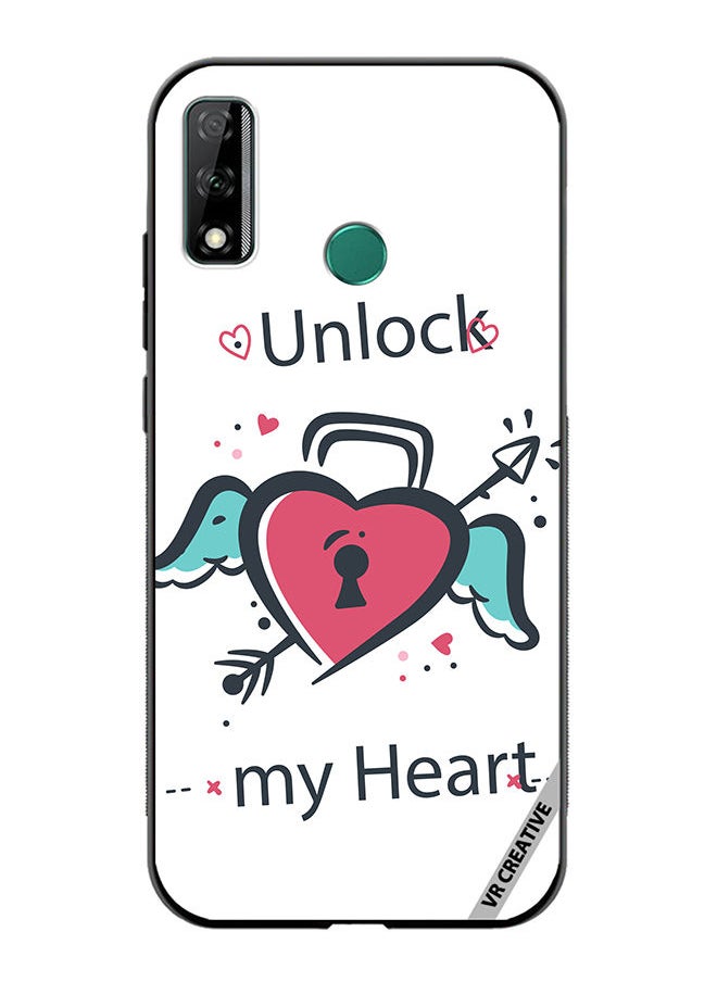 VR CREATIVE Protective Case Cover For Huawei Y8s Unlock My Heart Design Multicolour  - Image 1