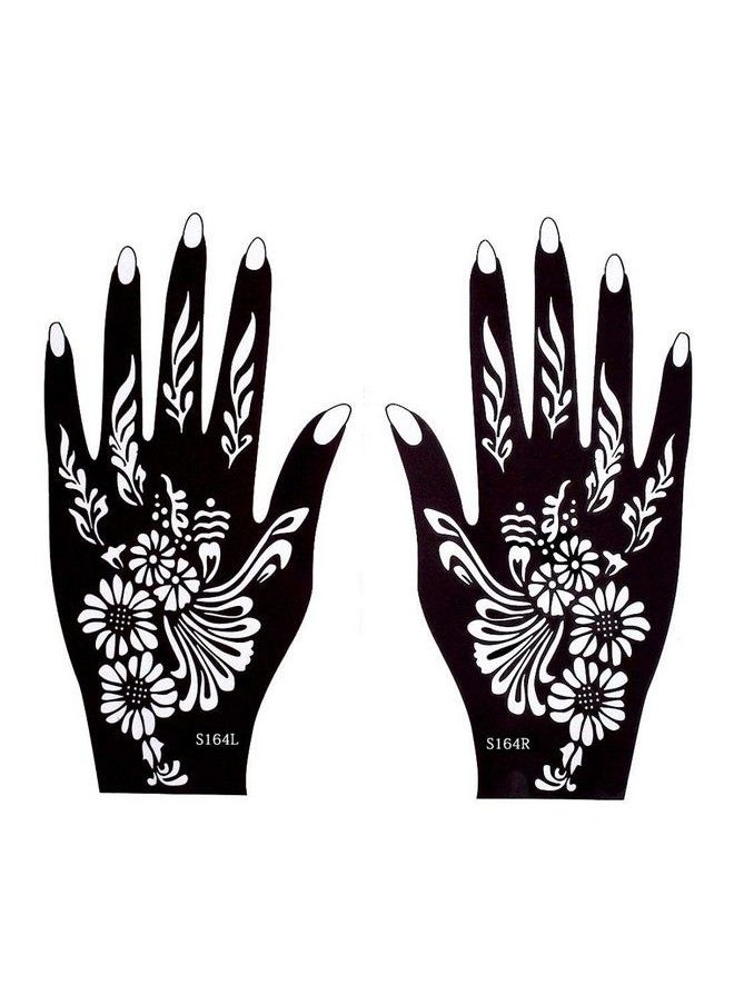 Heena Mehandi Tatto Stencil Set For ; Hand ; Body ; Fingure ; Face ; Heena Art Temporary Tatto For Kids Girls & Women Design Niv50 Black M - pzsku/Z6DE055BD16E20186744AZ/45/_/1687760132/5bd9b3a5-bd47-46e2-967c-078a91ee2428