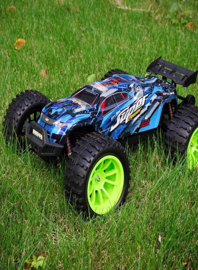 Hosim 55 * 115 mm RC Tires, All Terrain Soft Tire Mounted on 12mm Hex Wheels (Set of 4) for 1/10 RC Cars (Green Wheel hub) - Image 3