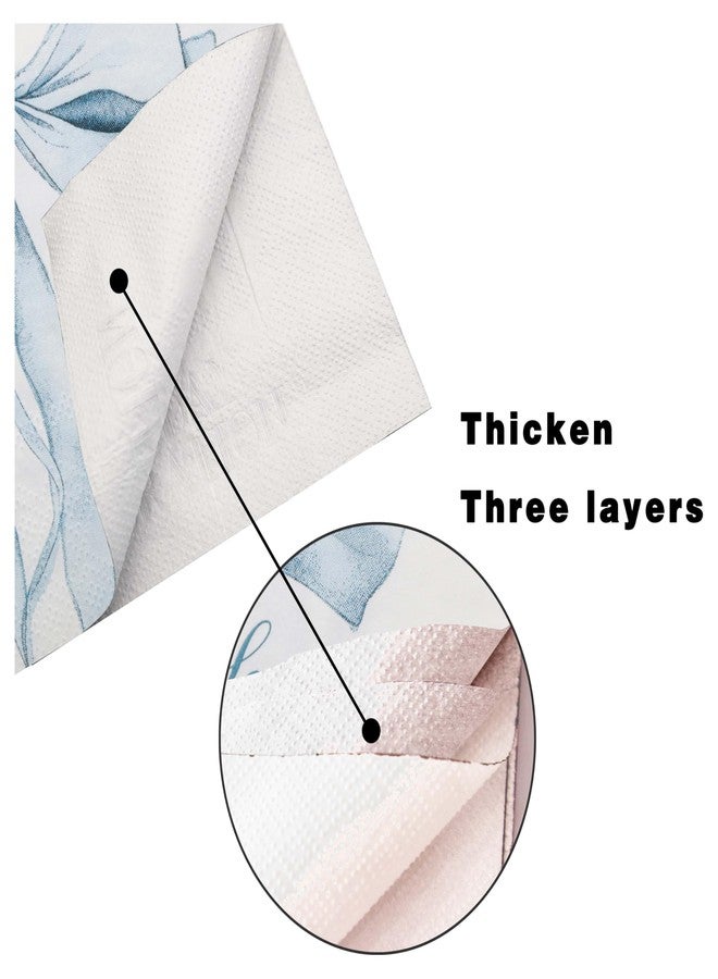 Pandecor 50 Pack of Something Blue Before I Do Cocktail Napkins for Bathroom Bridal Shower Bachelorette Party Table Supplies - Image 2