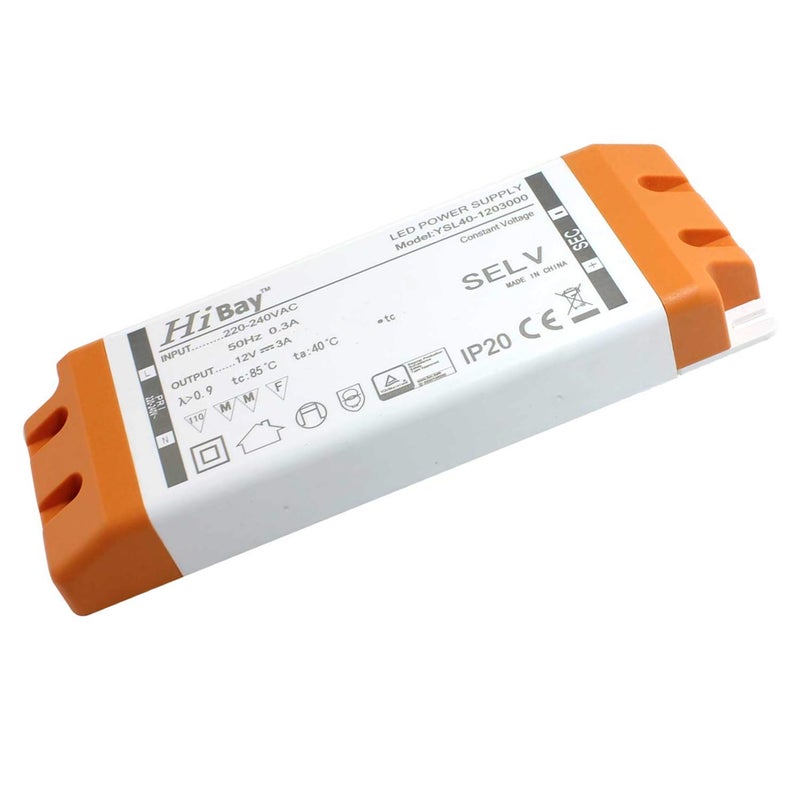 محول LED بجهد 240V إلى 12V، مصدر طاقة للمحركات، قدرة 36 واط، جهد منخفض، غير قابل للتعتيم، مناسب للمصابيح LED من نوع G4، MR16، MR11، وأضواء الشرائط (1 وحدة) - Image 1