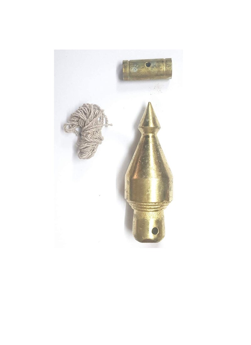 Generic Fix Brass Plated Plumb Bob with Steel Kanda No 6  - Image 1