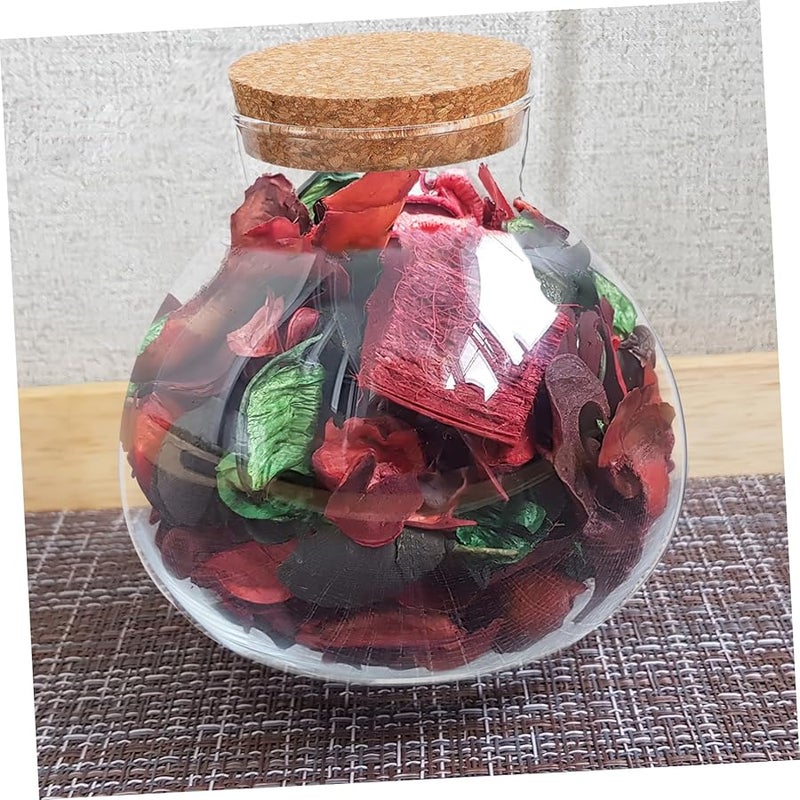 Round Glass Terrarium Bottle 500ml with Cork Stopper for Moss Plants Home Decoration - Image 5