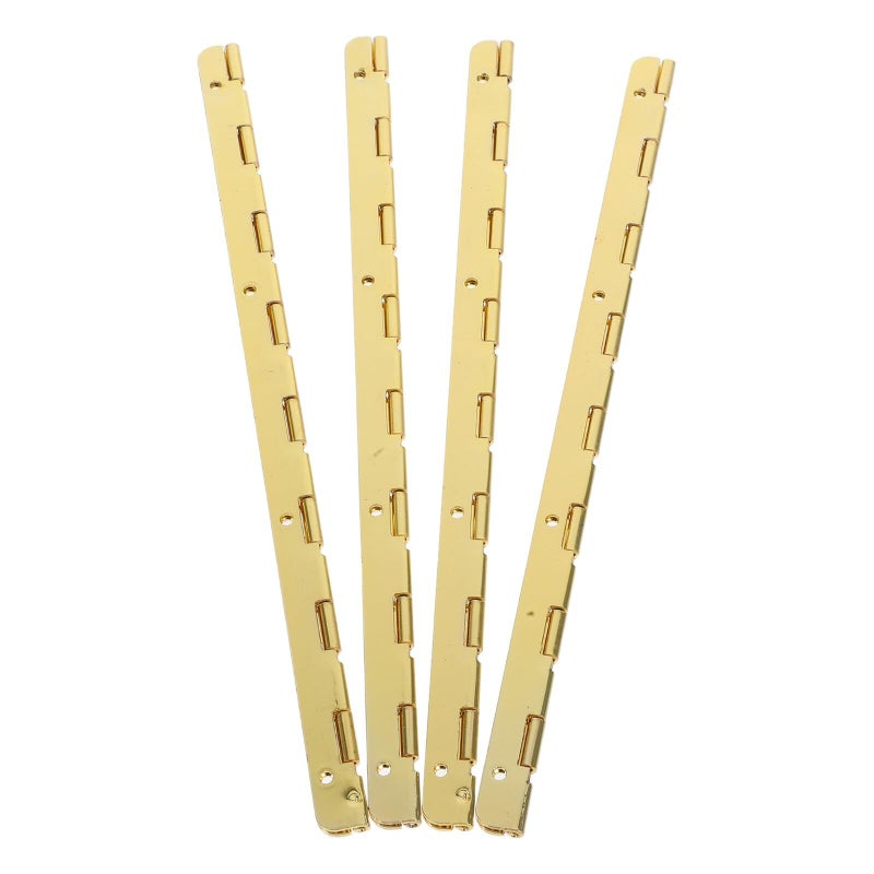 Extended Metal Hinges 190mm Gold Finish 4 Pack for Wooden Jewelry and Craft Boxes - Image 2