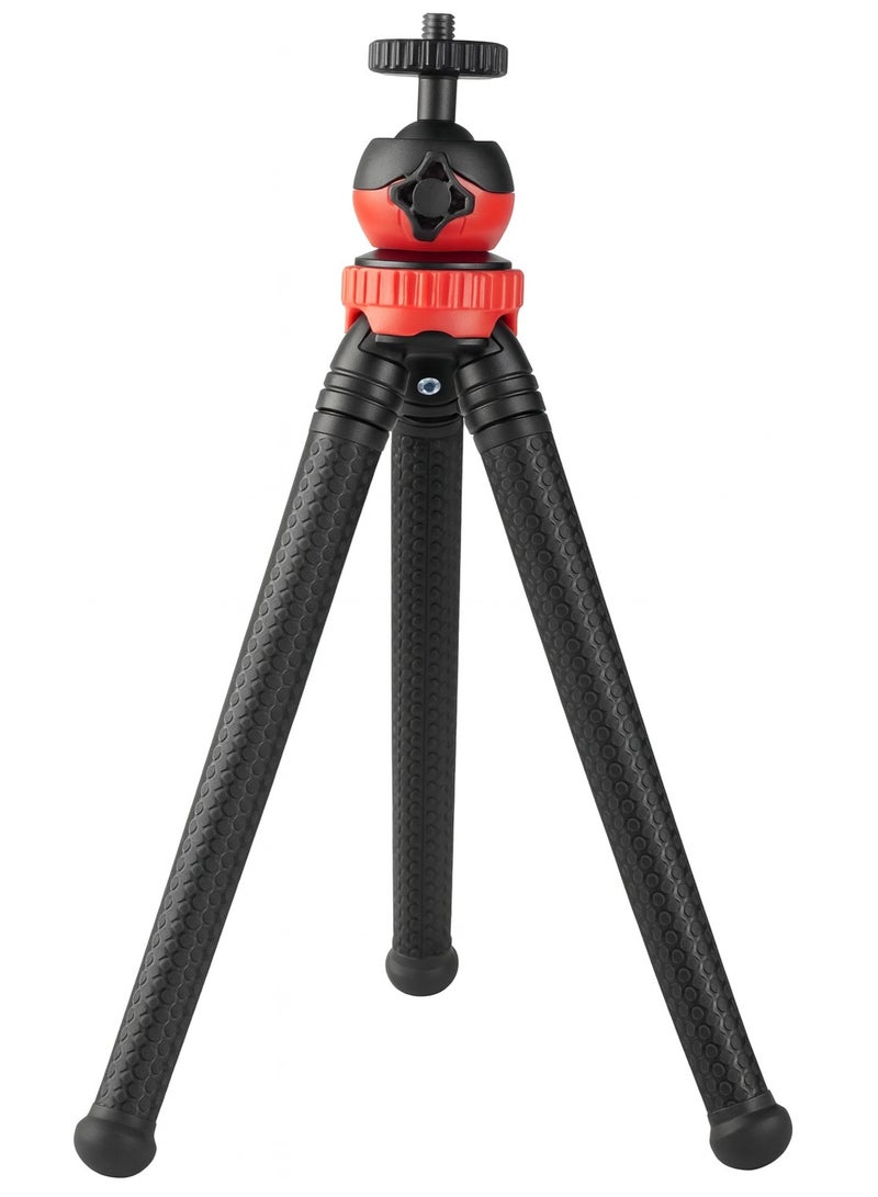 JM-801 Octopus-Shaped Flexible Tripod – Bendable and Rotatable – Compatible with Mobile Phones, Cameras, and GoPros – Lightweight, Stable, and Highly Flexible – Black - Image 1