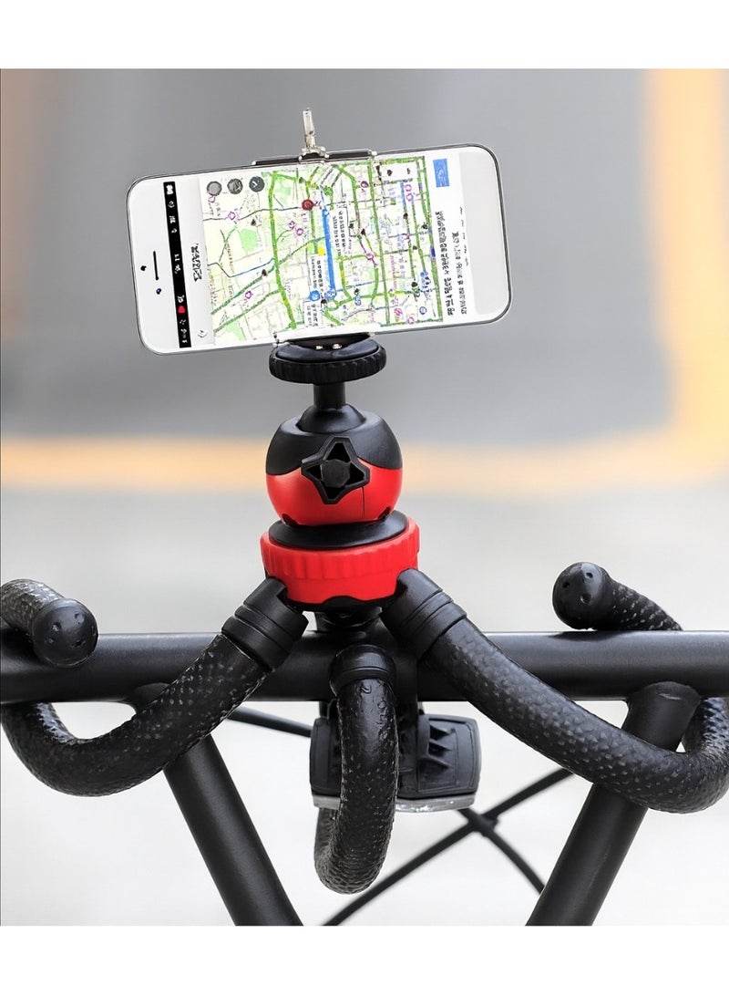 JM-801 Octopus-Shaped Flexible Tripod – Bendable and Rotatable – Compatible with Mobile Phones, Cameras, and GoPros – Lightweight, Stable, and Highly Flexible – Black - Image 4