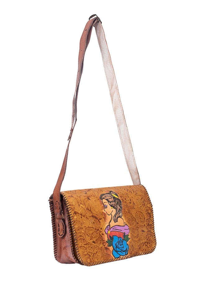 Sheer - Fashionable Leather Crossbody Bag - Image 1