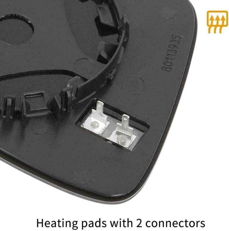 MUTUSAISI Right Passenger Side Heated Mirror Glass for Ford Explorer - Image 4