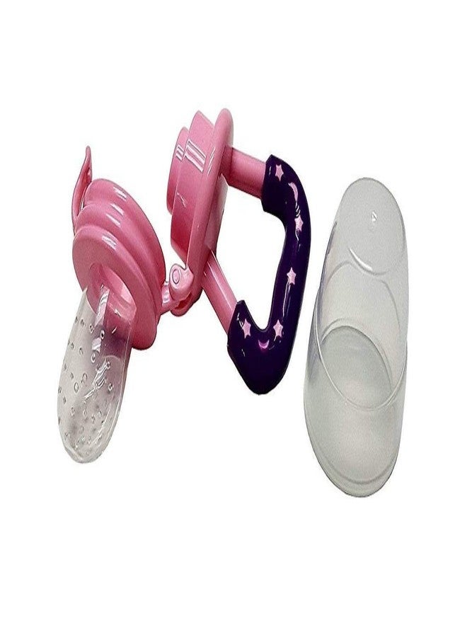 Lappu Baby Rice Paste Milk Cereal Bottle Food Feeder & Baby Fruit Nibbler (Pink) - Image 4