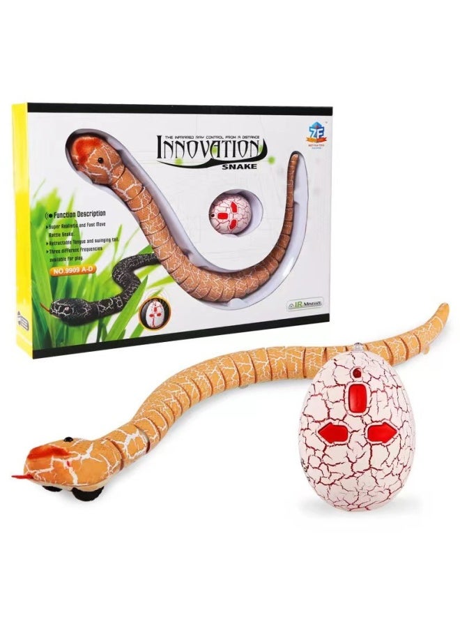 Funny Toys Strange Toys Remote Control Rattlesnake Remote Control Cobra Mini Snake Funny Toys-Color:Rattlesnake-Orange 9909  - Image 1