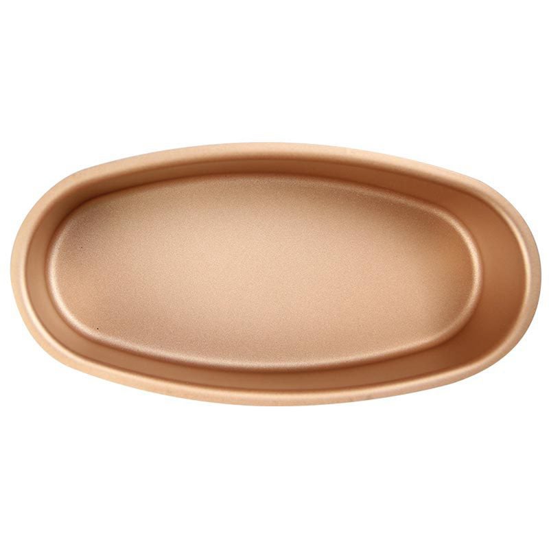 2 pcs Household Baking Gadget Non-stick Oven Carbon Steel Pan Cake Mould for Home Restaurant Hotel (Golden) - Image 2