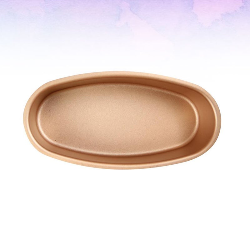 2 pcs Household Baking Gadget Non-stick Oven Carbon Steel Pan Cake Mould for Home Restaurant Hotel (Golden) - Image 4