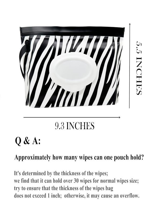 VOONGOR Portable Wet Wipe Pouch, Reusable Refillable Travel Wipes Holder & Case, Lightweight Flushable Diaper Wipes Container for Baby (3 Pack) - Image 2